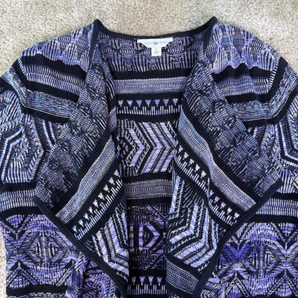 Lucky Lotus Lucky Brand Small Southwest Embroidered Cardigan Boho Cowgirl E584 - Picture 3 of 9